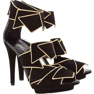 Lara Bohinc Suede Women's Heels,‎ Size 40